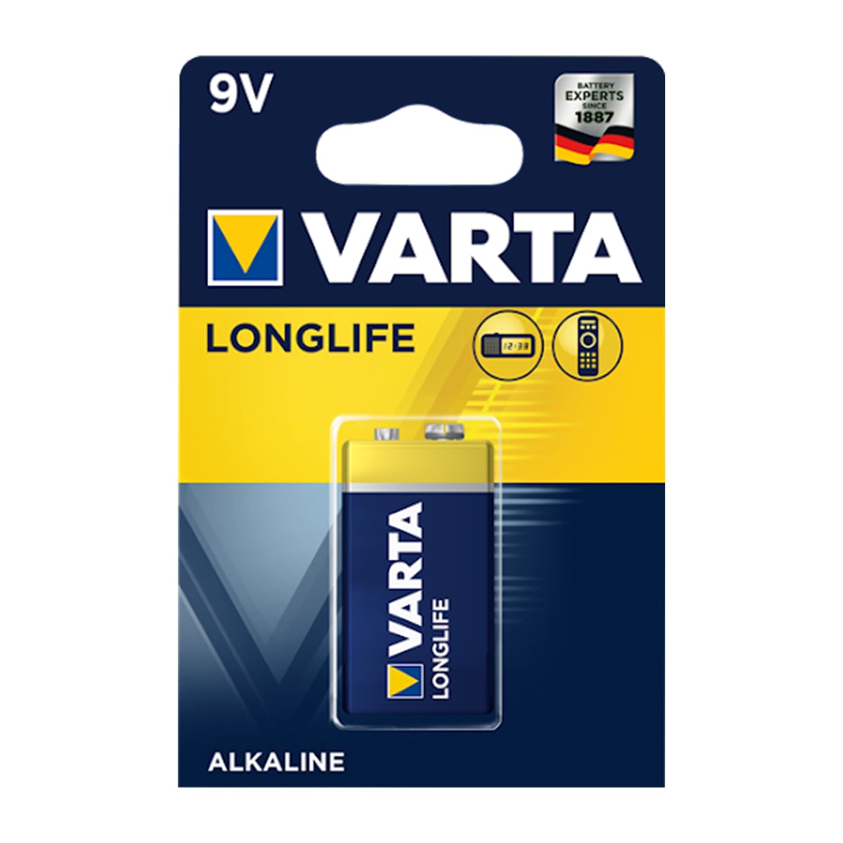 Varta 9 Volt Pil Alkalin LongLife