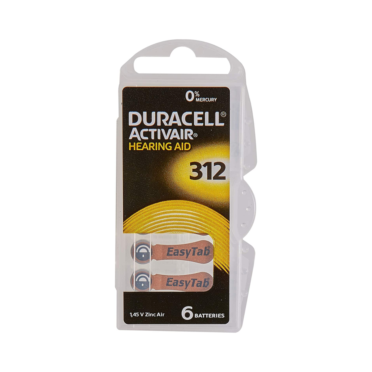 Duracell 312 Activair İşitme Cihazı Pili PR41 1,45V