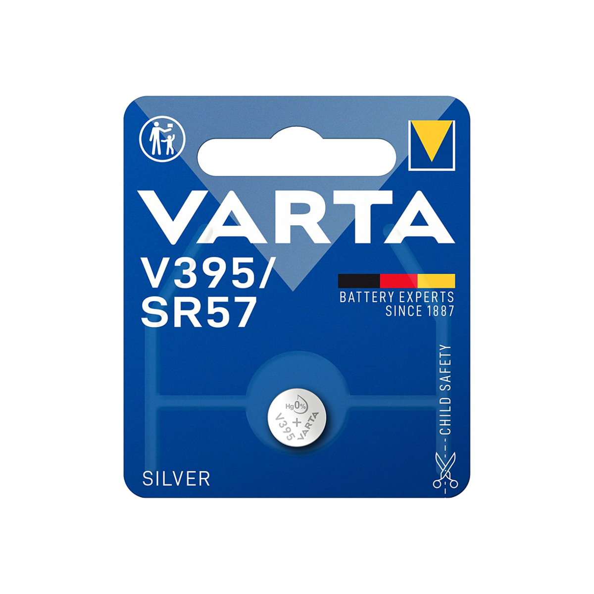 Varta V395 SR57 Gümüş Oksit Düğme Pil 1,55 V