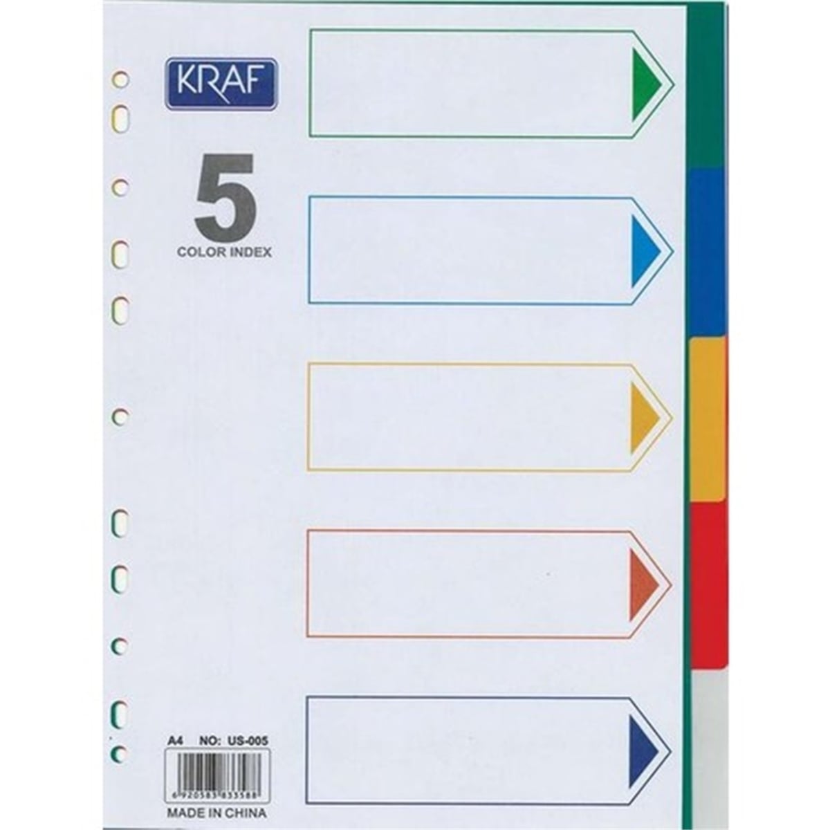 Kraf separatör 5 renk 1005r