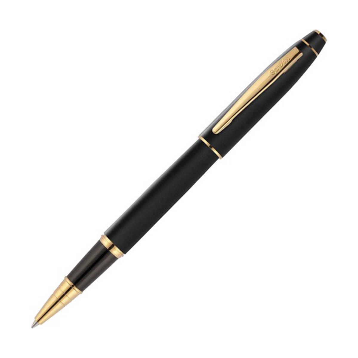 Scrikss 35 Roller kalem mat siyah altın