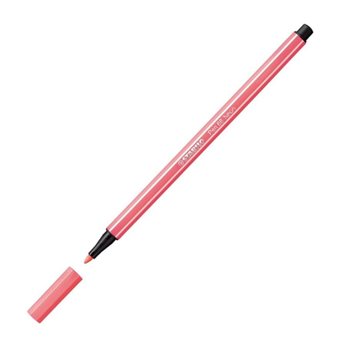 Stabilo pen kalem 68/040 florasan kırmızı