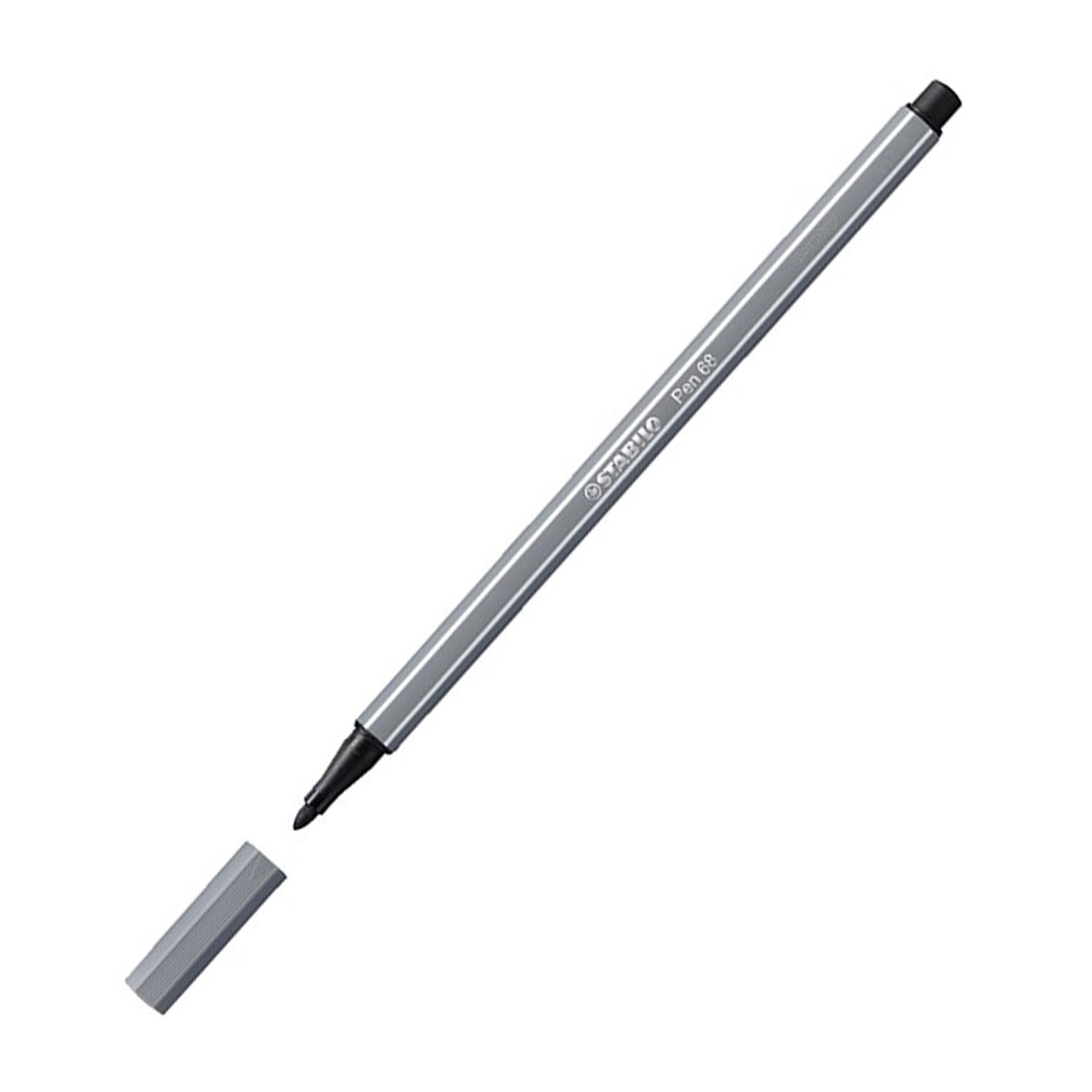 Stabilo pen kalem 68/96 koyu gri