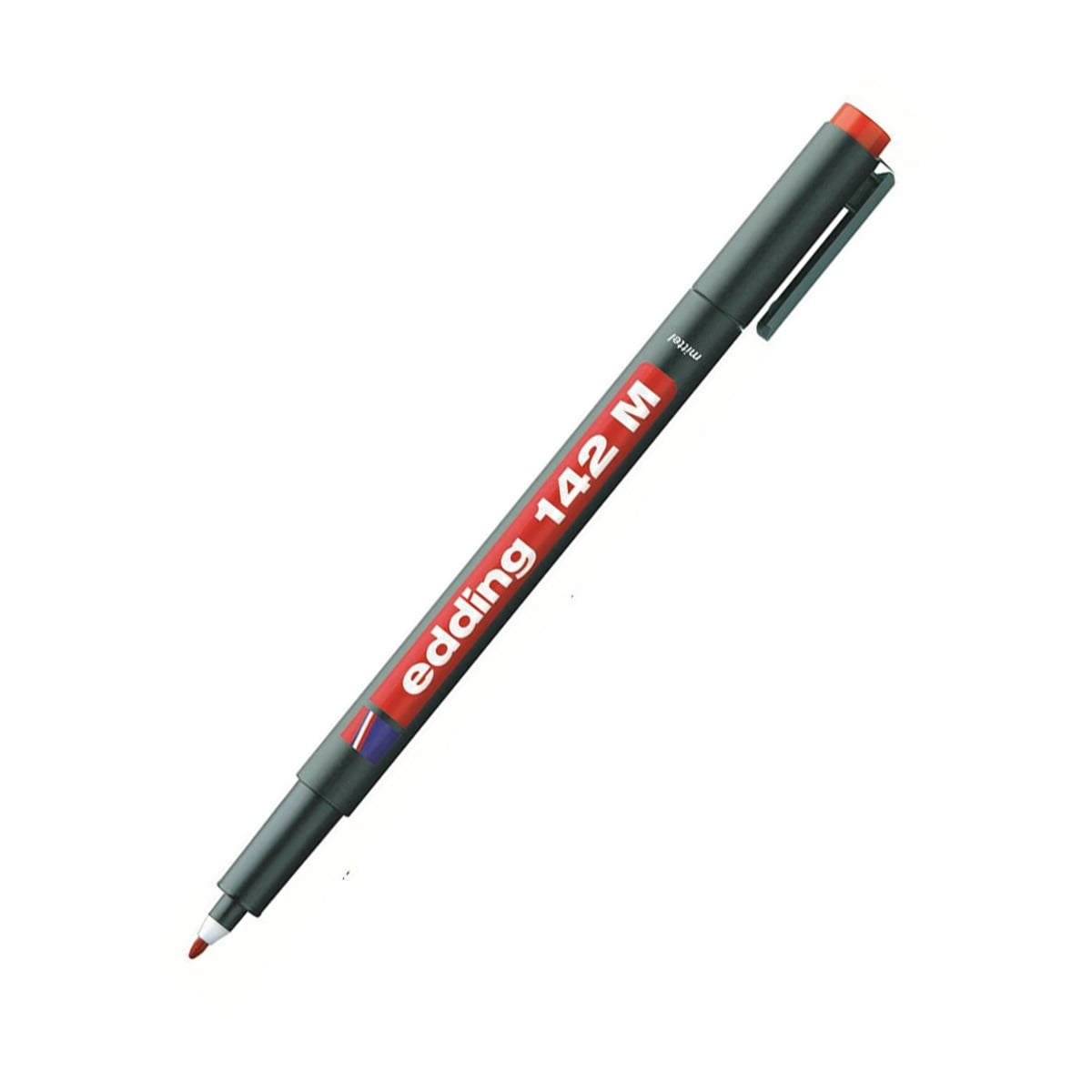 Edding e-148f asetat kalemi kırmızı silgili