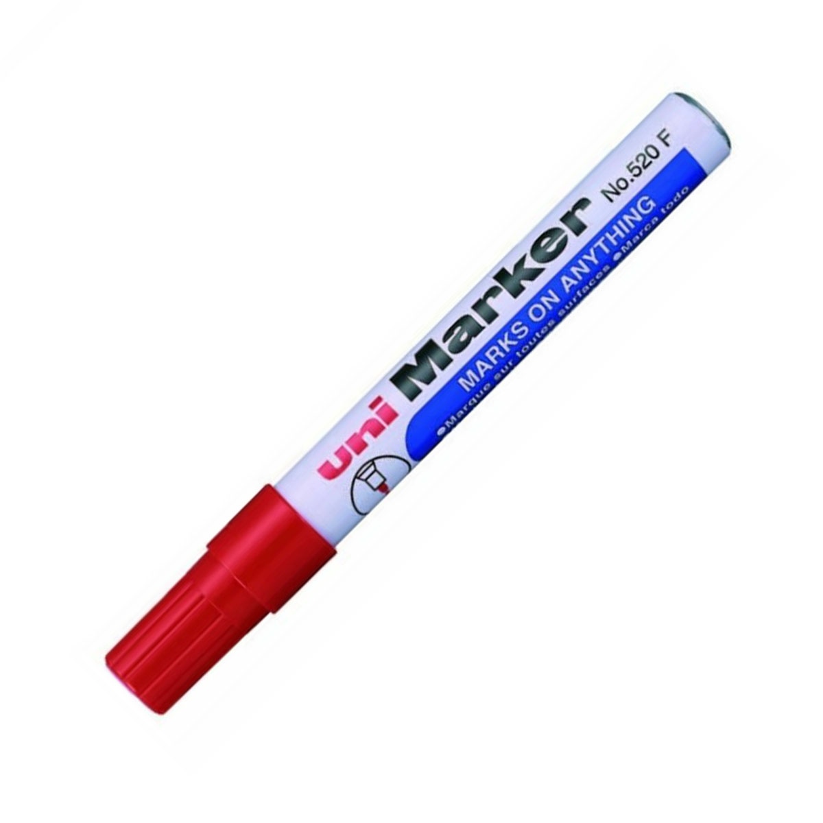 Uni-ball 520f kırmızı permanent markör (1.0-3.0mm)