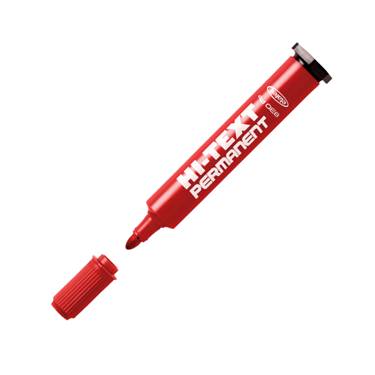 Hi-TEXT 830pbk kırmızı yuvarlak uç marker