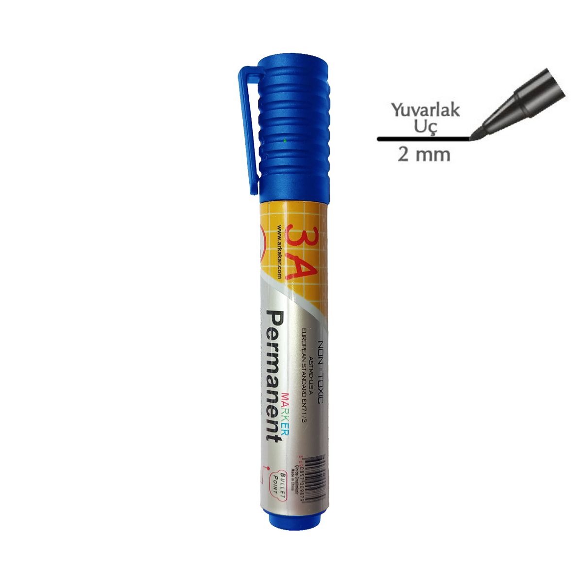 3a permanent marker mavi 987