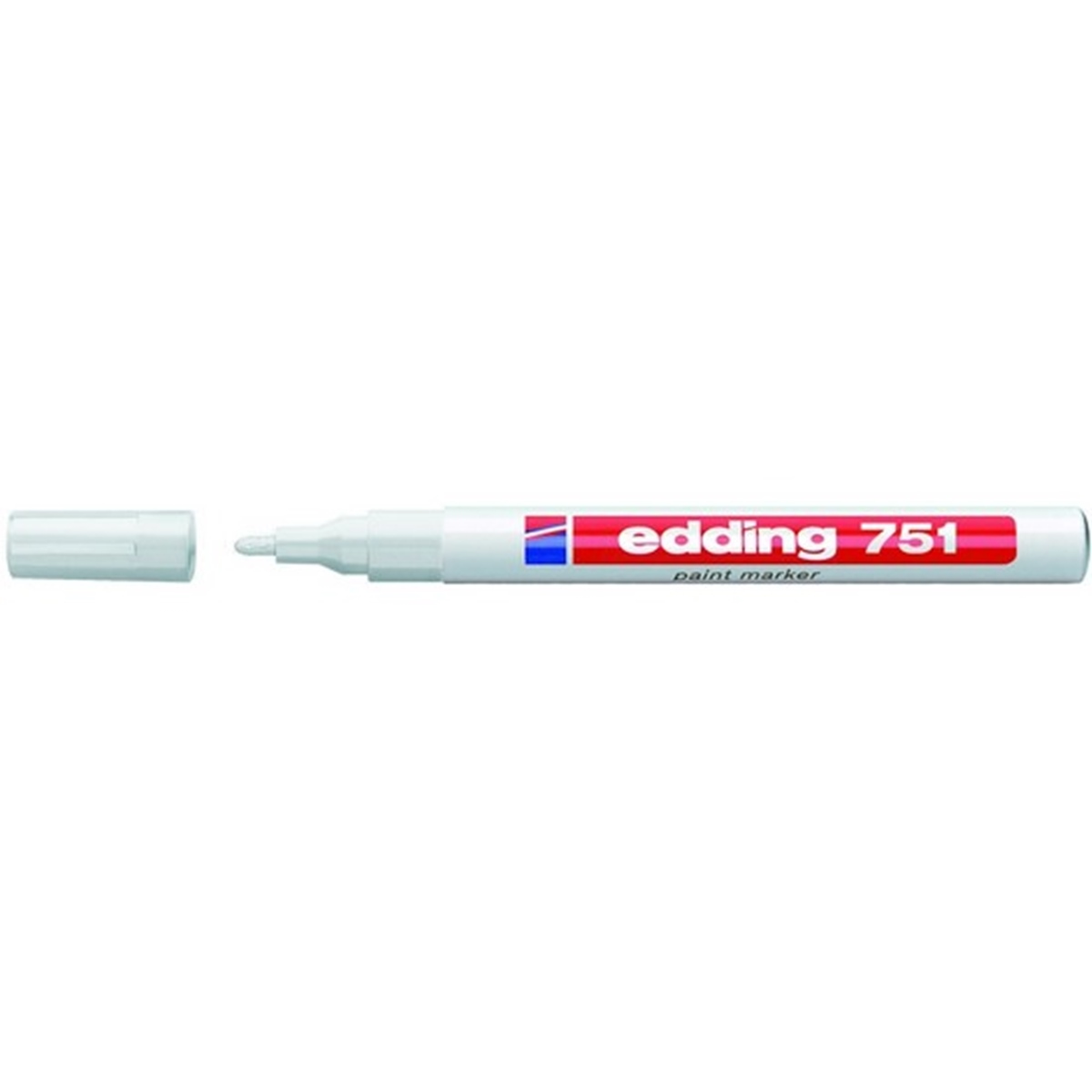 Edding e-751 boya markör kalem beyaz 1-2 mm