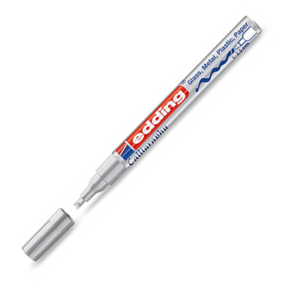 Edding e-751 boya markör kalem gümüş 1-2 mm