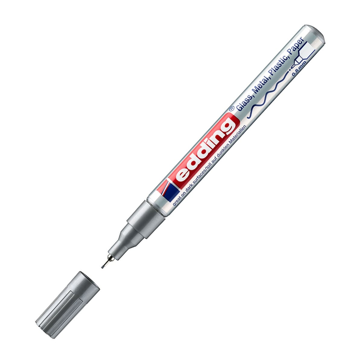 Edding e-780 boya markör kalem gümüş 0,8 mm