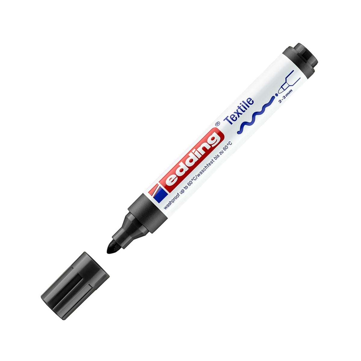 Edding E-4500 Tekstil Markörü Siyah 2-3 mm