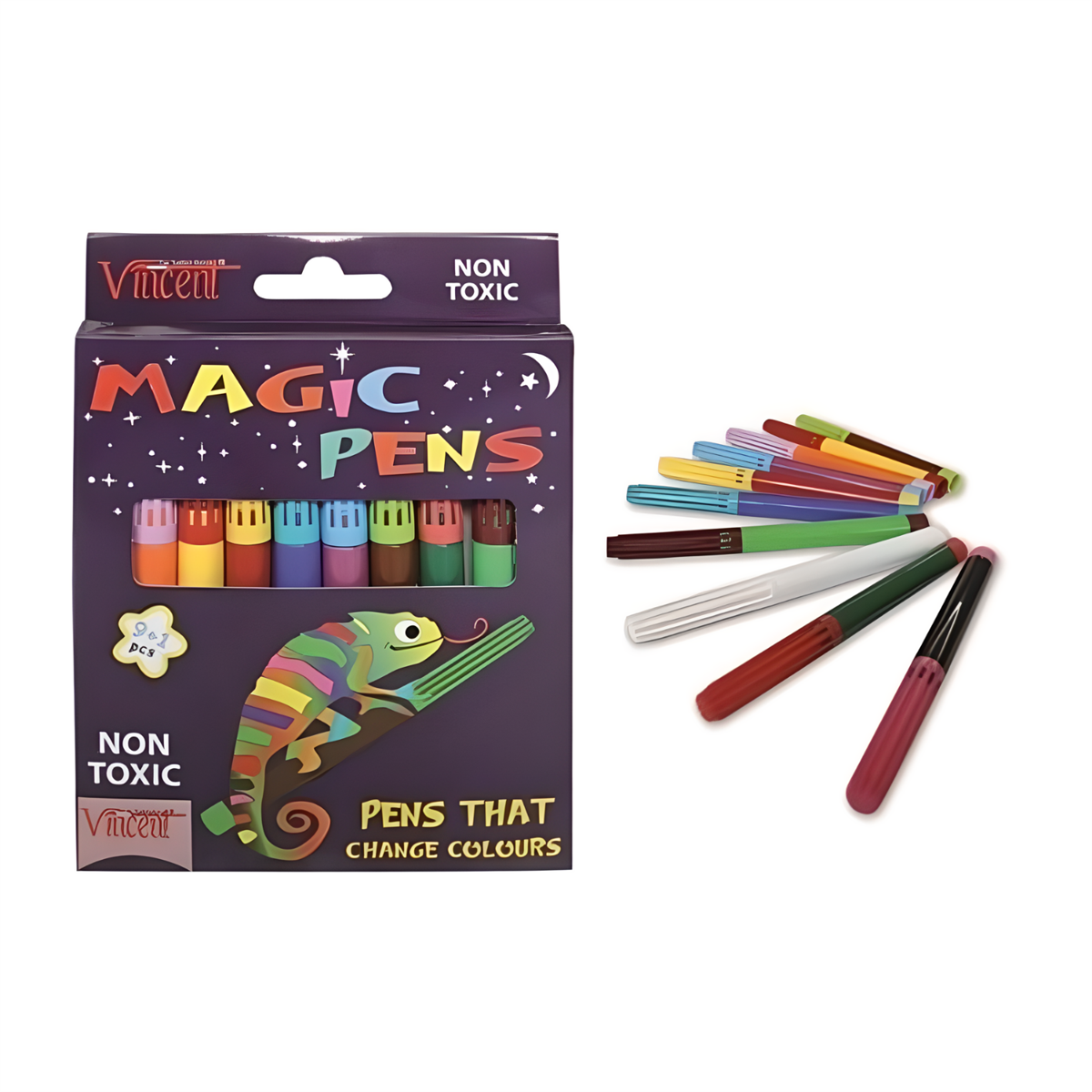 Vincent Sihirli Kalem Magic pens keçeli kalem 10 renk