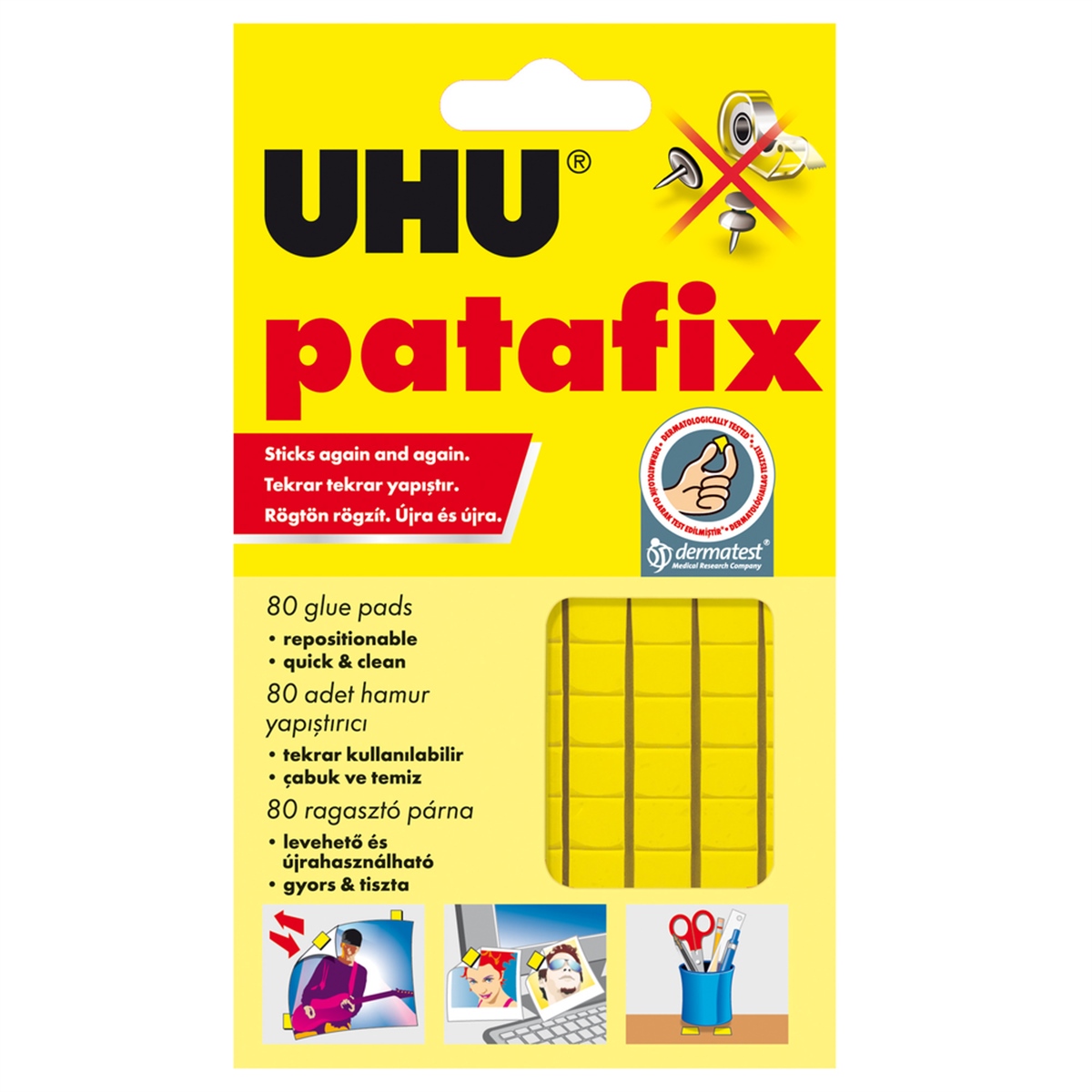 UHU yapıştırıcı Patafix 50140 sarı