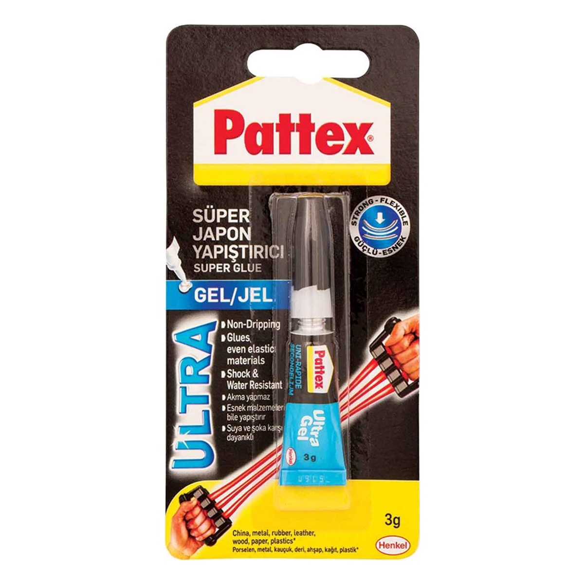 Pattex yapıştırıcı japon 3gr ultra jel (1505805)