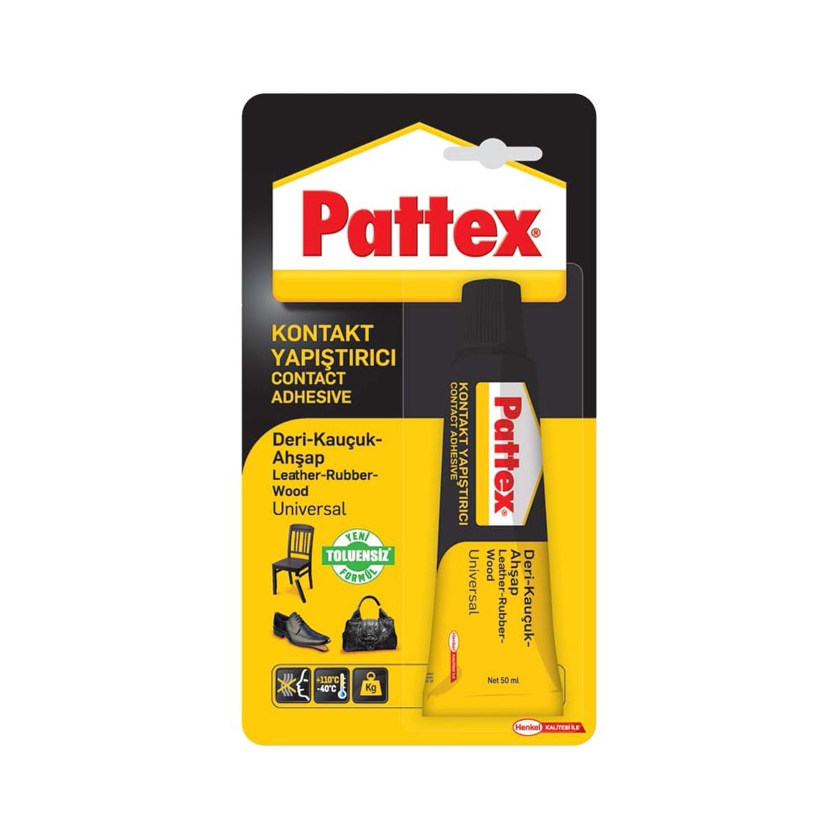 Pattex yapıştırıcı 50ml deri ahşap kauçuk 1176370