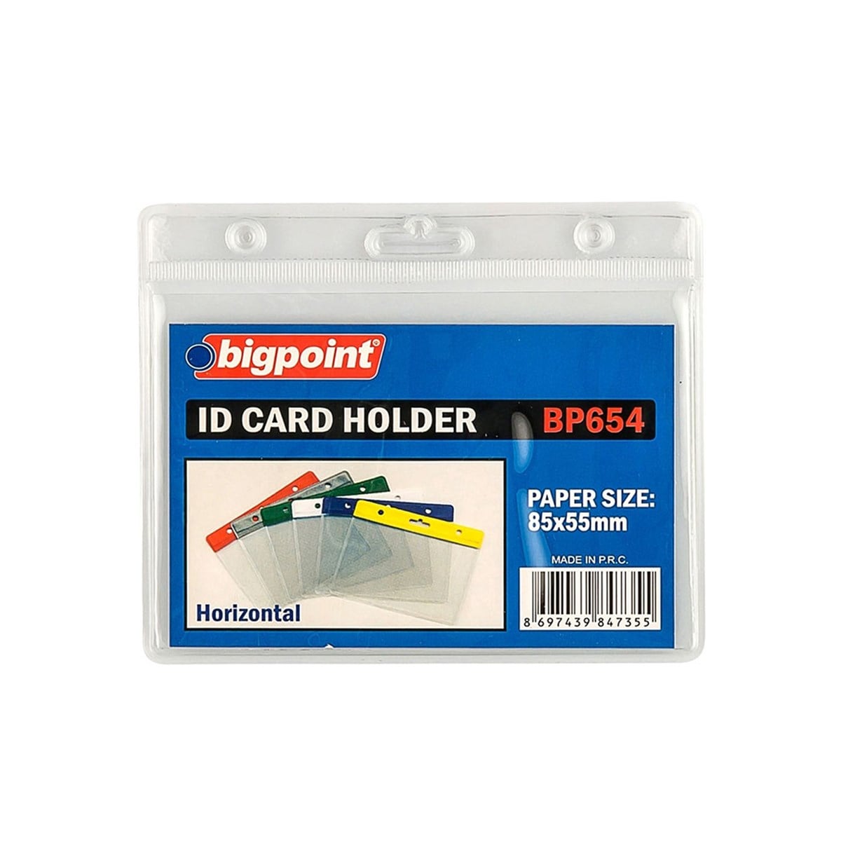 Bigpoint Yaka Kartı Poşeti Yatay Yönlü 85x55 mm BP654-00