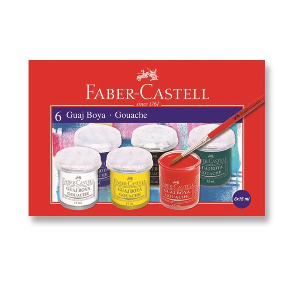 Faber Castell guaj boya 6 renk