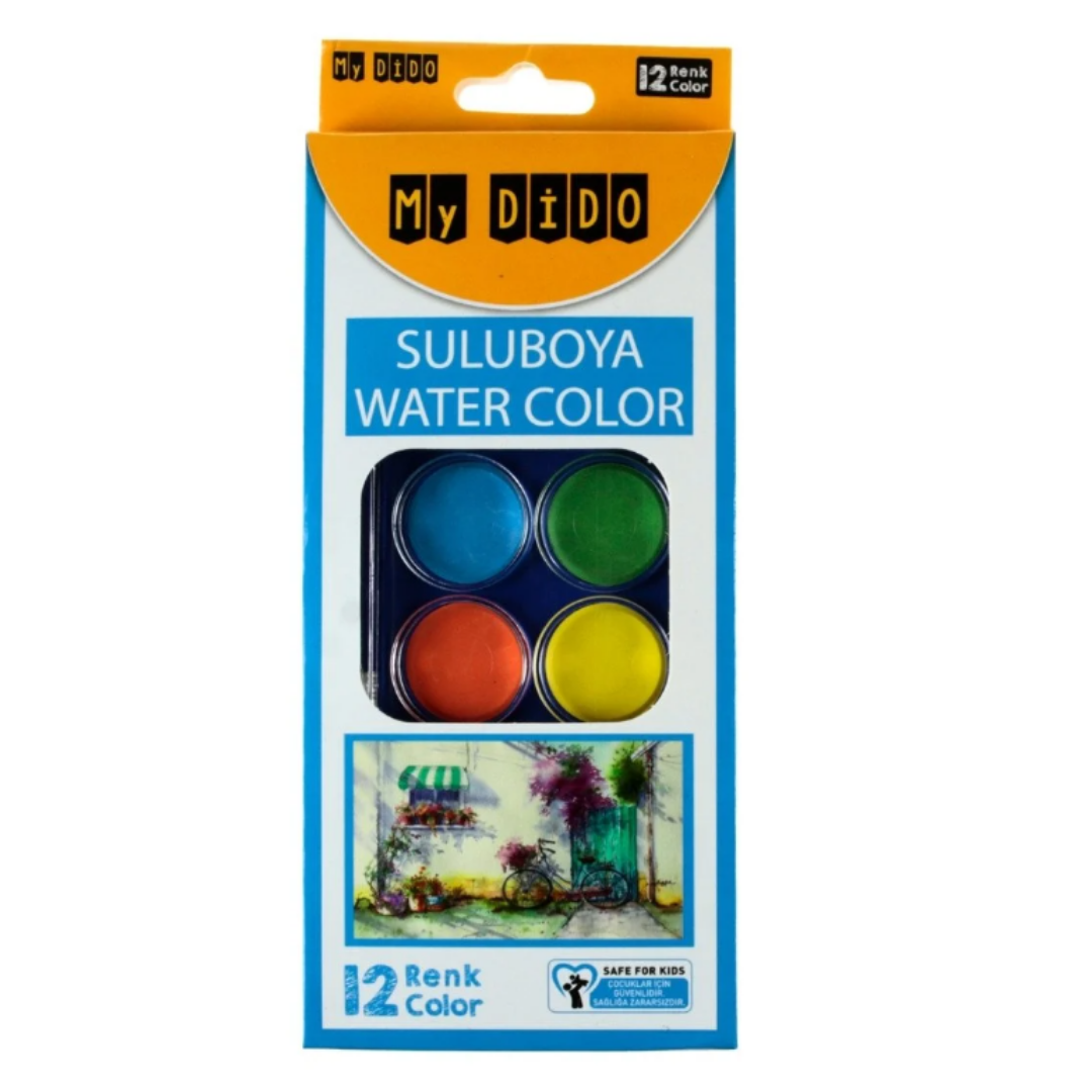 MyDido Sulu Boya 12Li Büyük MY0123