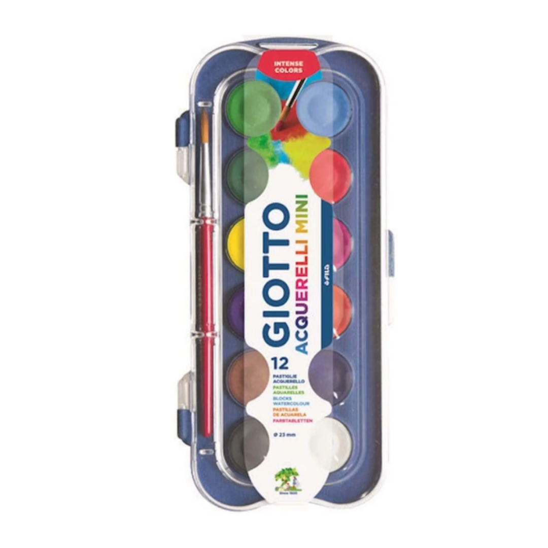 Giotto Sulu Boya 12Li AQUARELL BLOCKS 23ML.352300