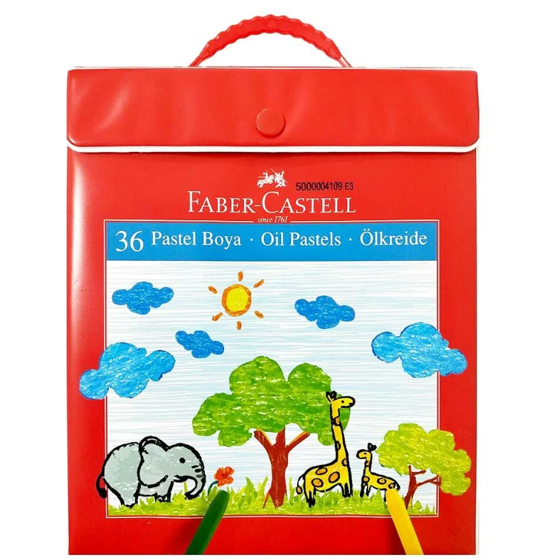 Faber Castell pastel 871 36 renk plastik çanta 125137