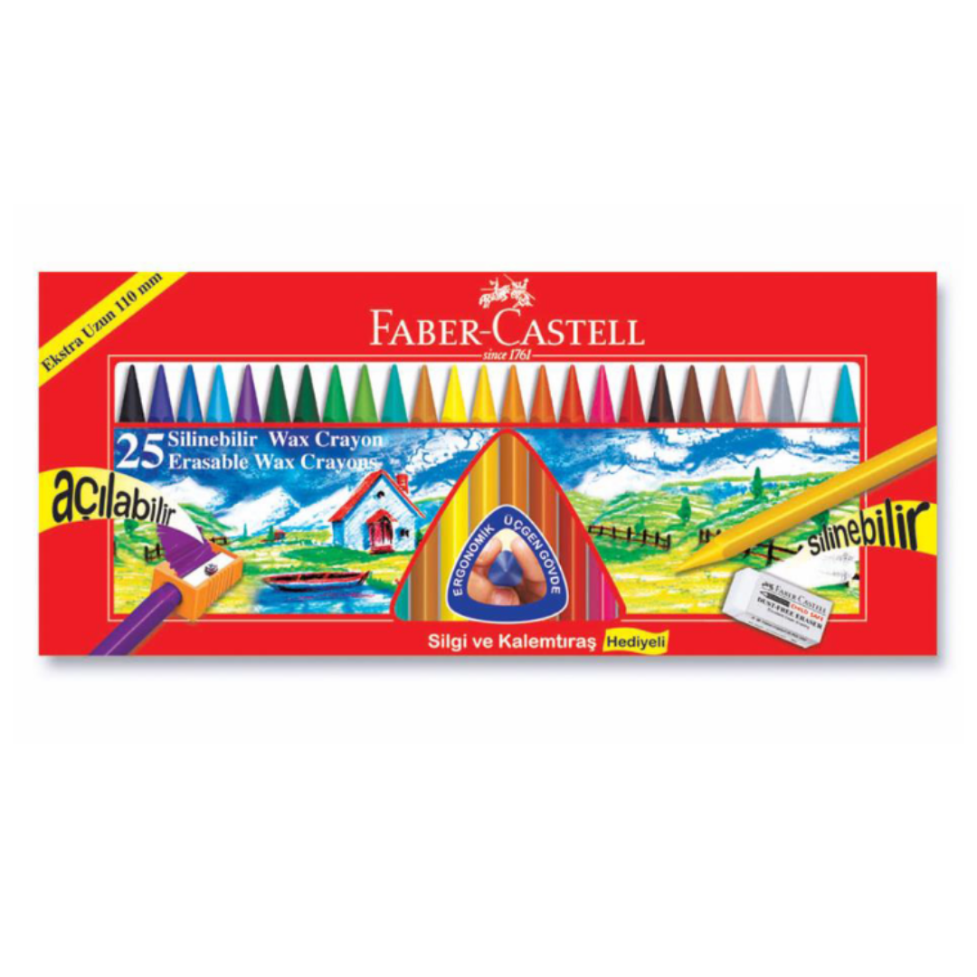 Faber Castell Mum Boya 25 Renk Silinebilir 122725