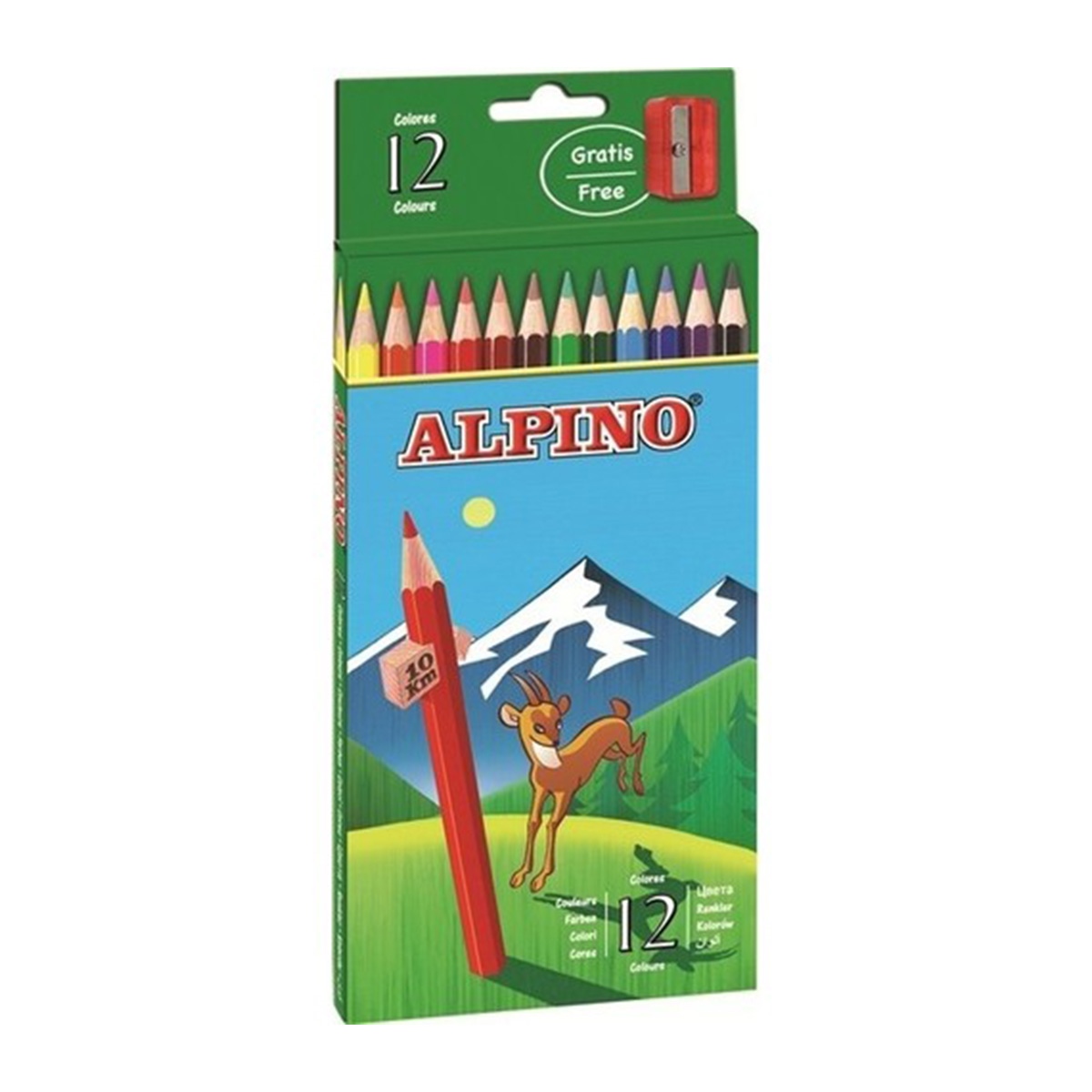 Alpino kuru boya 12 li uzun al-10654