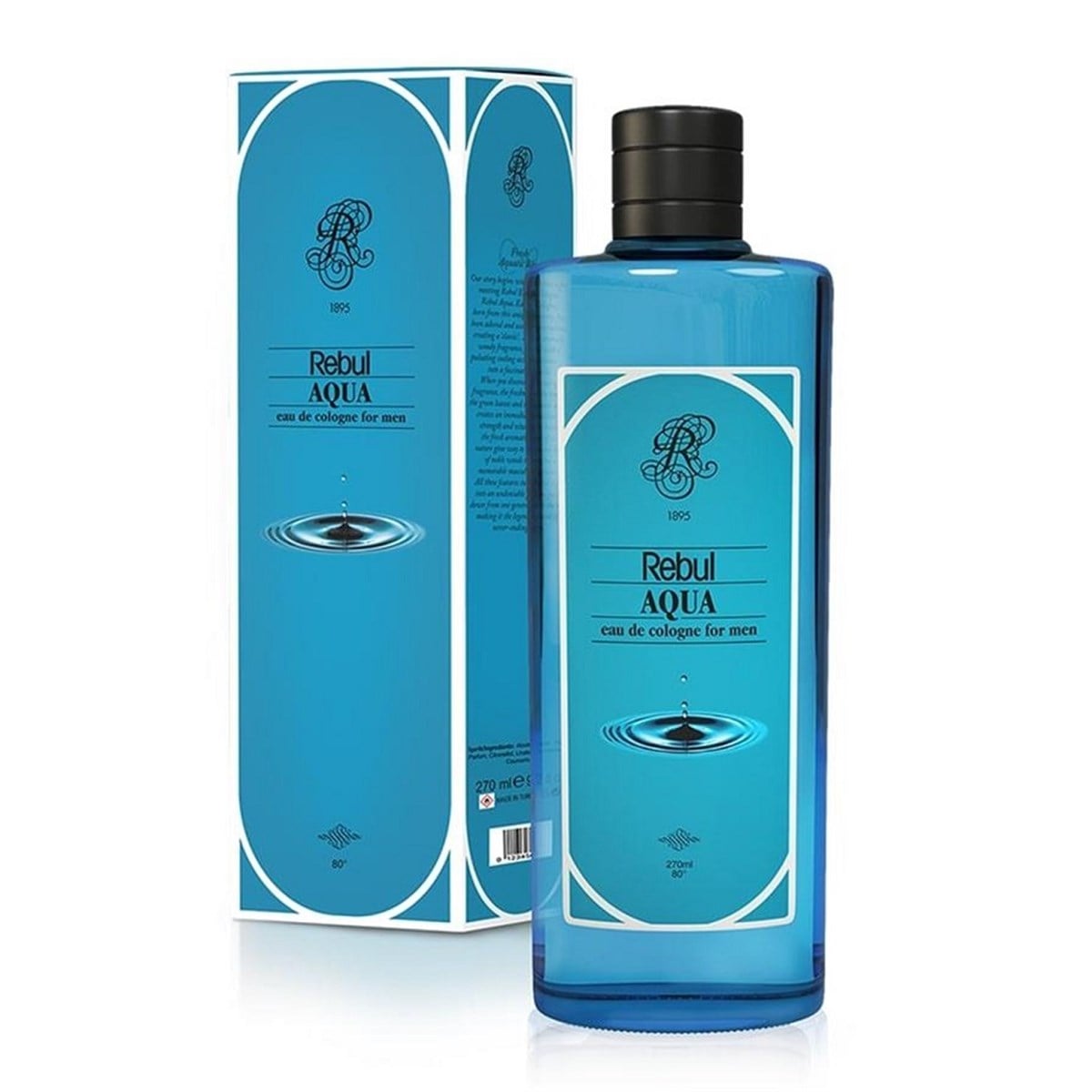 Rebul Aqua Kolonya Cam Şişede 270 ML