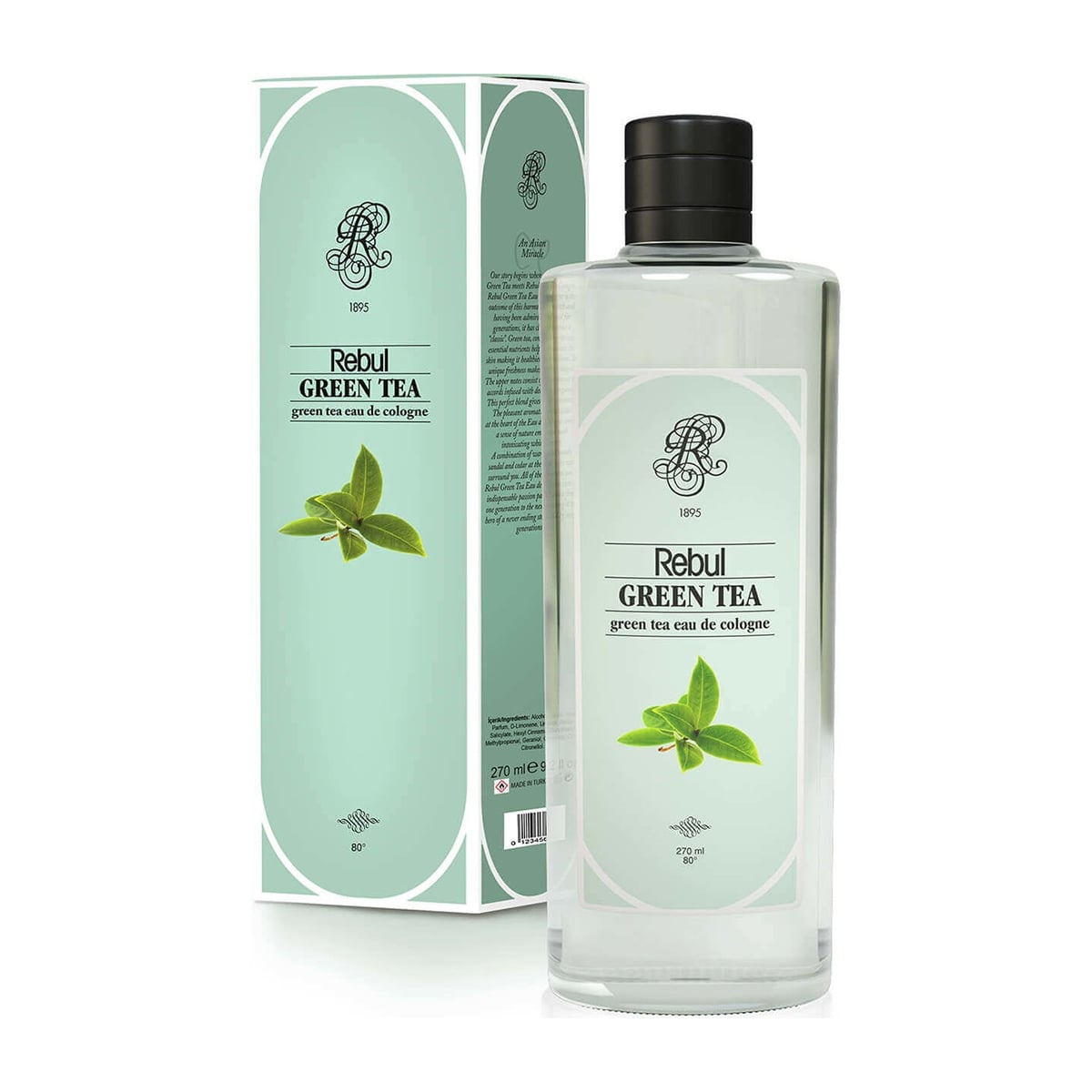 Rebul Cam Şişeli Green Tea Kolonya 270 cc