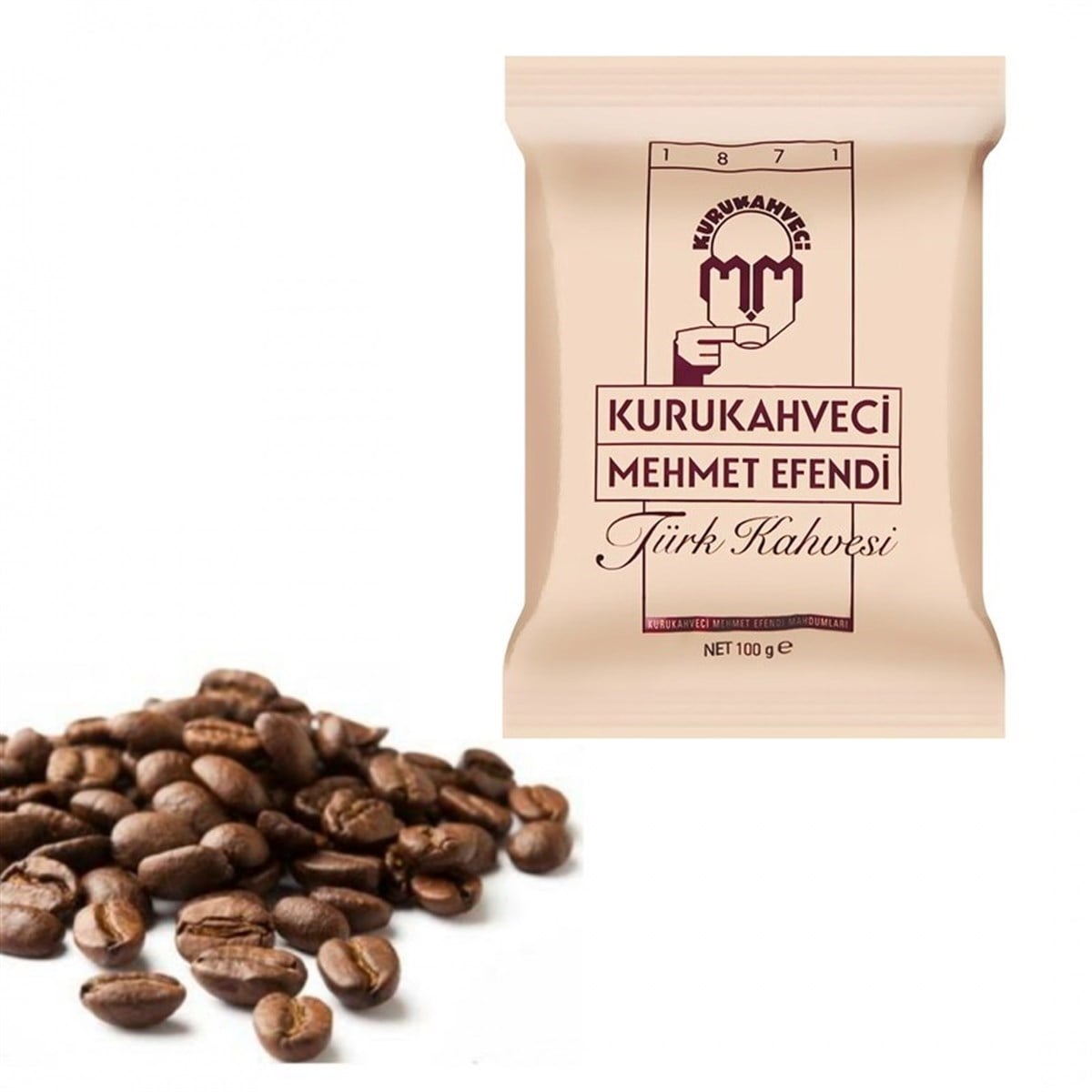 Kurukahveci Mehmet Efendi Türk Kahvesi 100 G Folyo Ambalaj