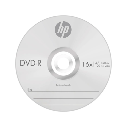 HP DVD-R 4.7 GB 120 MİN 16X CAKEBOX 1 ADET