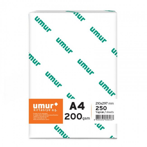 Umur A4 Fotokopi Kağıdı 200gr.  250 Adet