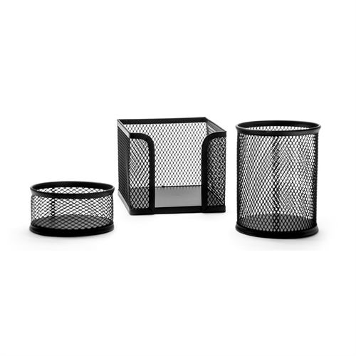 Rot Metal Perfore Kalemlik Set Siyah 30490