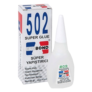 Evobond 502 hızlı yapıştırıcı 20gr