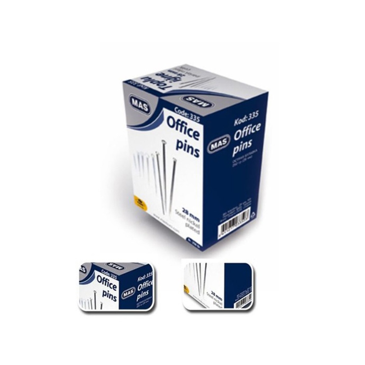 Mas 335 toplu iğne 250gr (28mm)