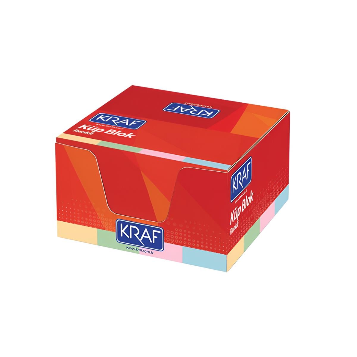 Kraf Küp Notluk Renkli 8 x 8 cm 117G