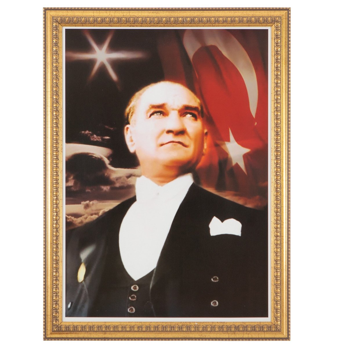 İnter Atatürk Portresi 50x70 Varaklı Çerçeve INT-022