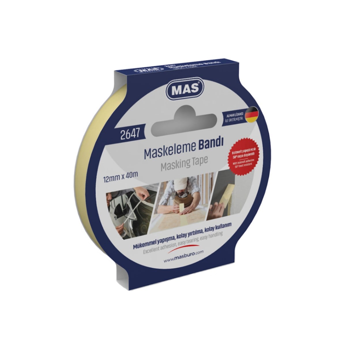 Mas Maskeleme Bandı 12mm x 40m 2647