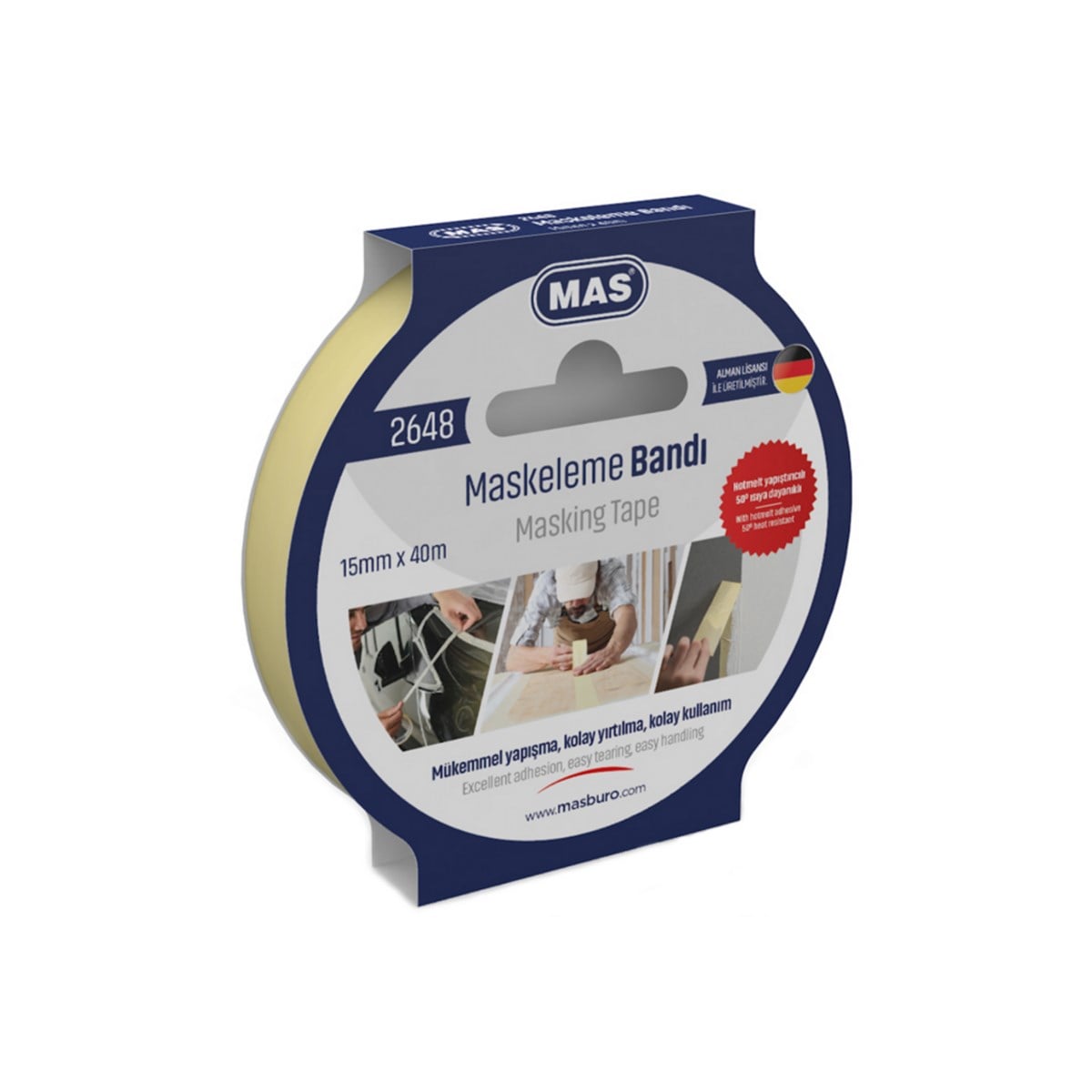 Mas Maskeleme Bandı 15mm x 40 m 2648