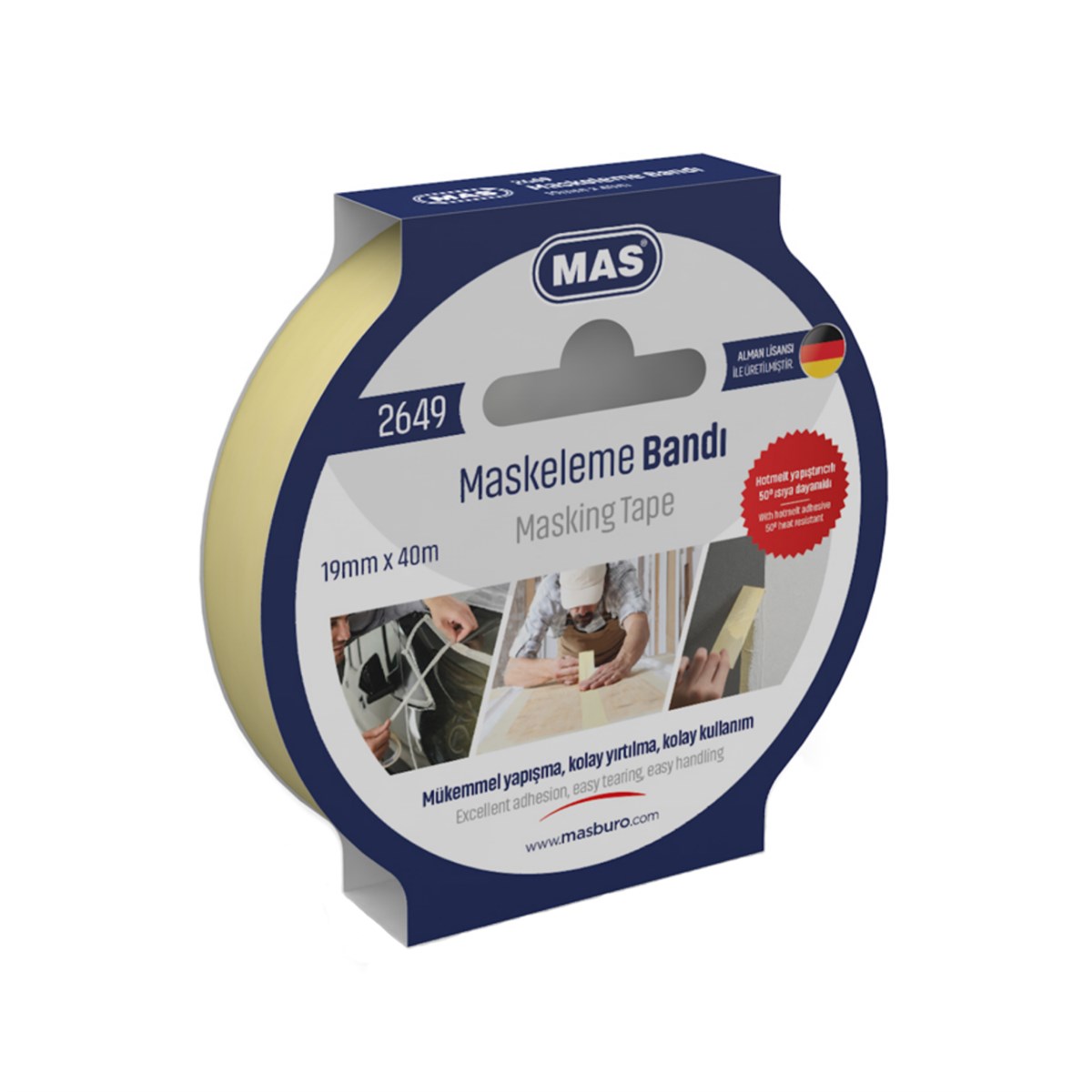 Mas Maskeleme Bandı 19mm x 40m 2649