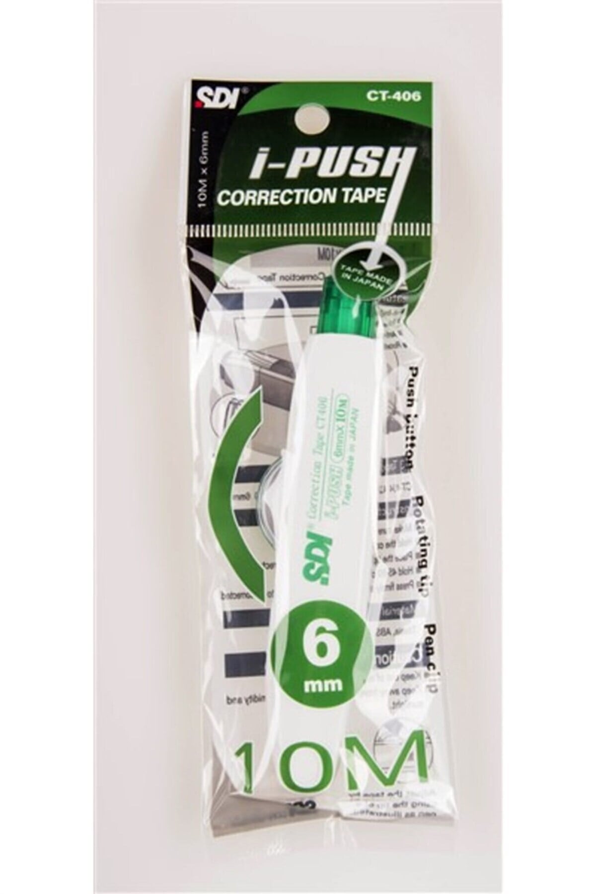 Sdi Şerit Silici I-Push 6mm x 10m CT-406