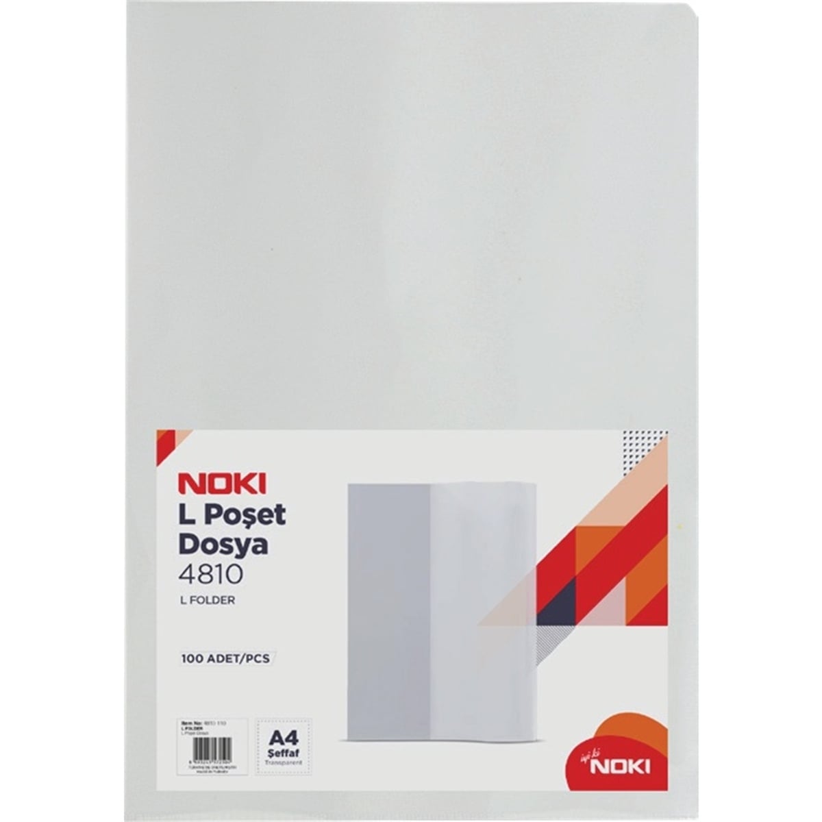 Noki L poşet dosya şeffaf 4810-110