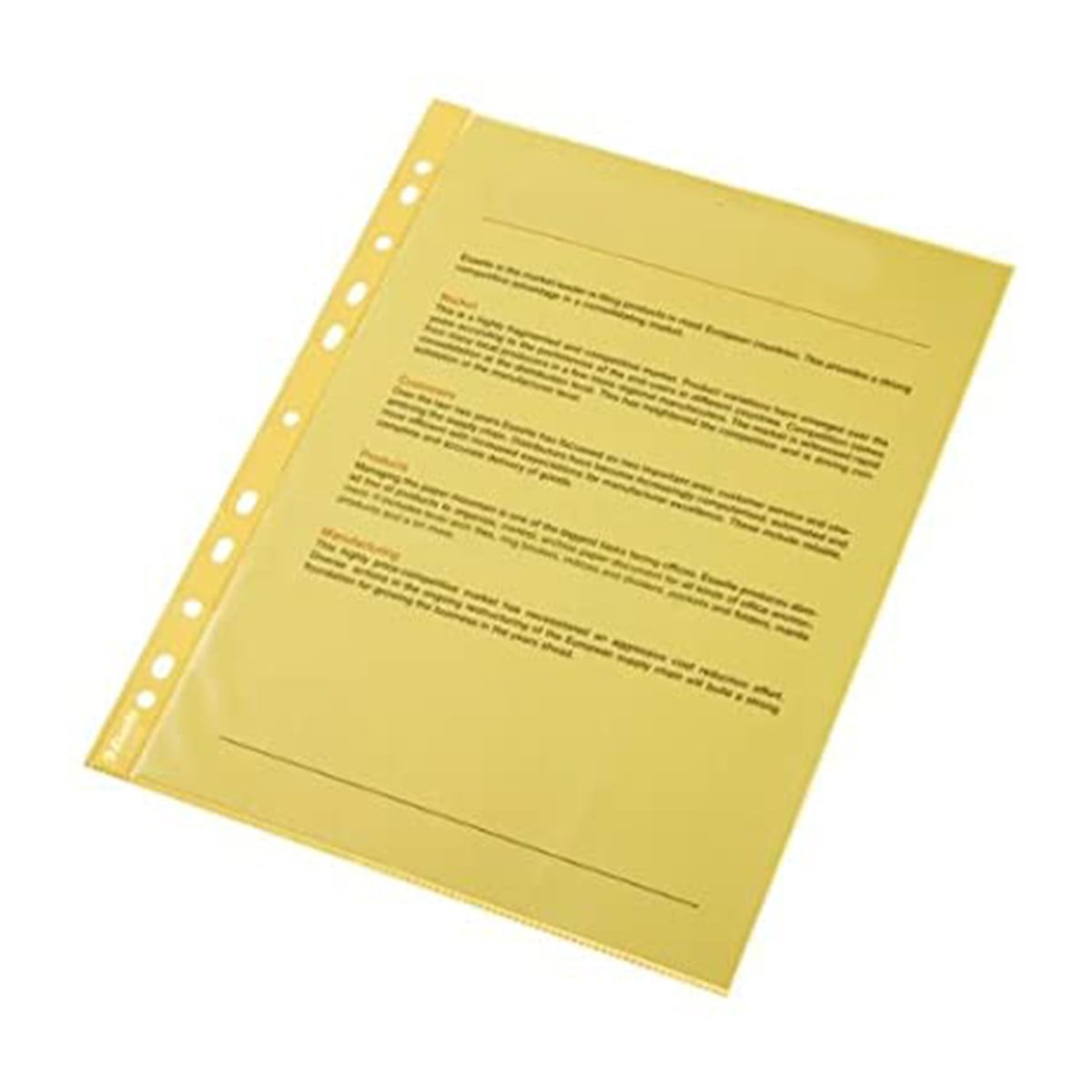 Esselte dosya poşet A4 slt-47201 sarı