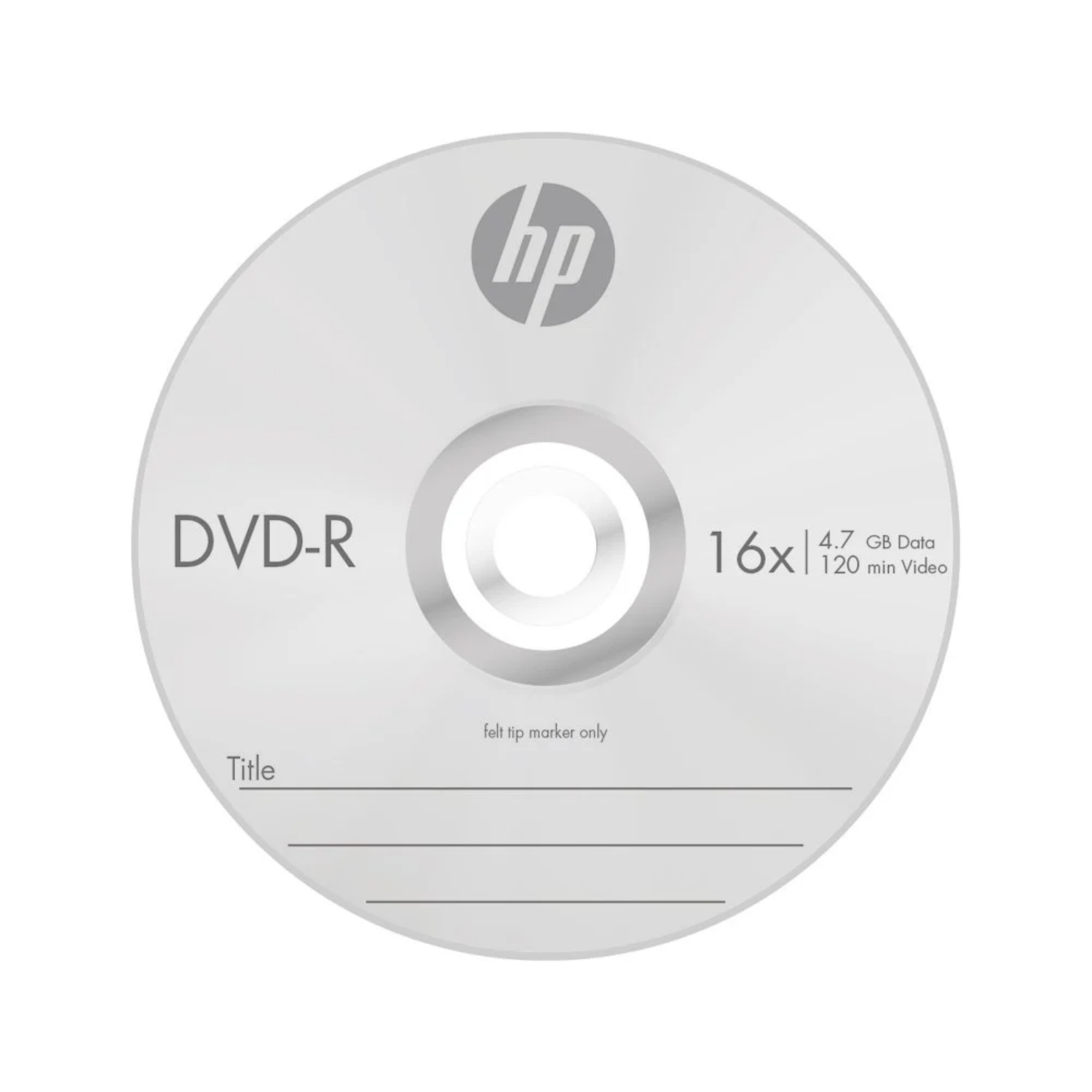 HP DVD-R 4.7 GB 120 MİN 16X CAKEBOX 1 ADET