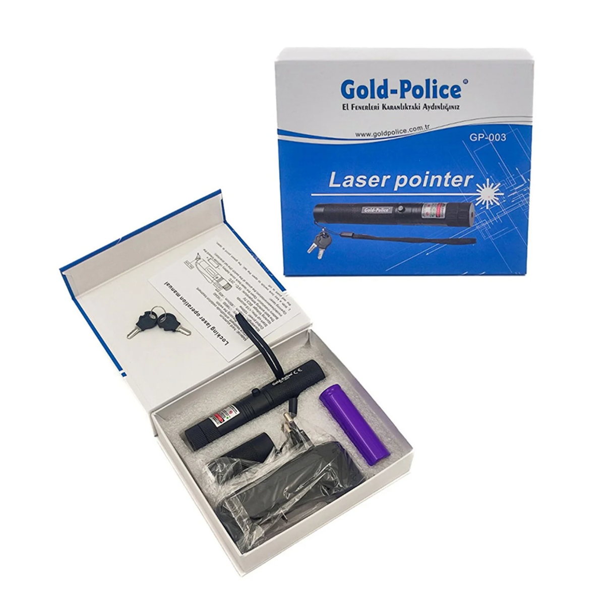 Gold Police Şarjlı Yeşil Lazer Işık GP-003