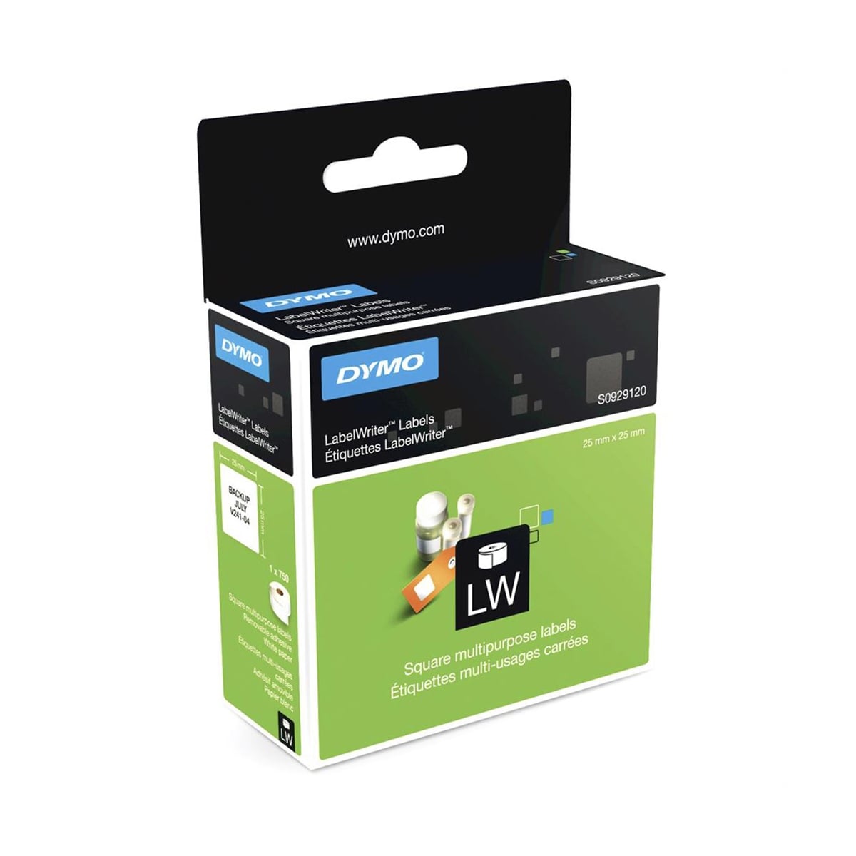 Dymo lw d92912 çok amaçlı etiket (25x25mm)750'li