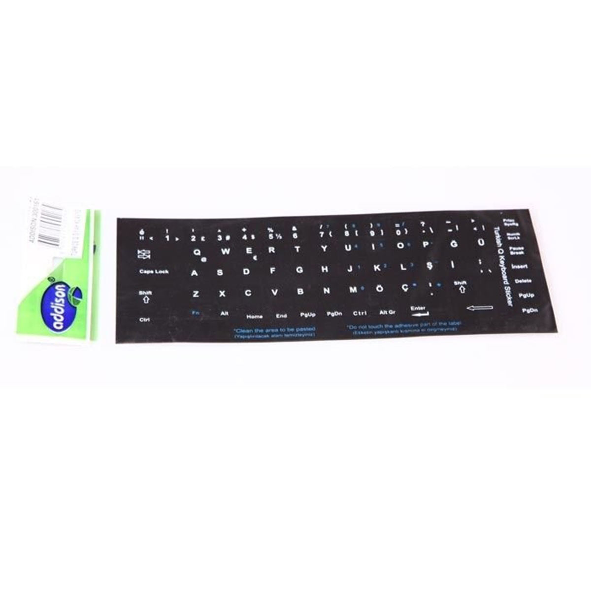 Addison 300161 Türkçe Q Siyah Klavye Stiker