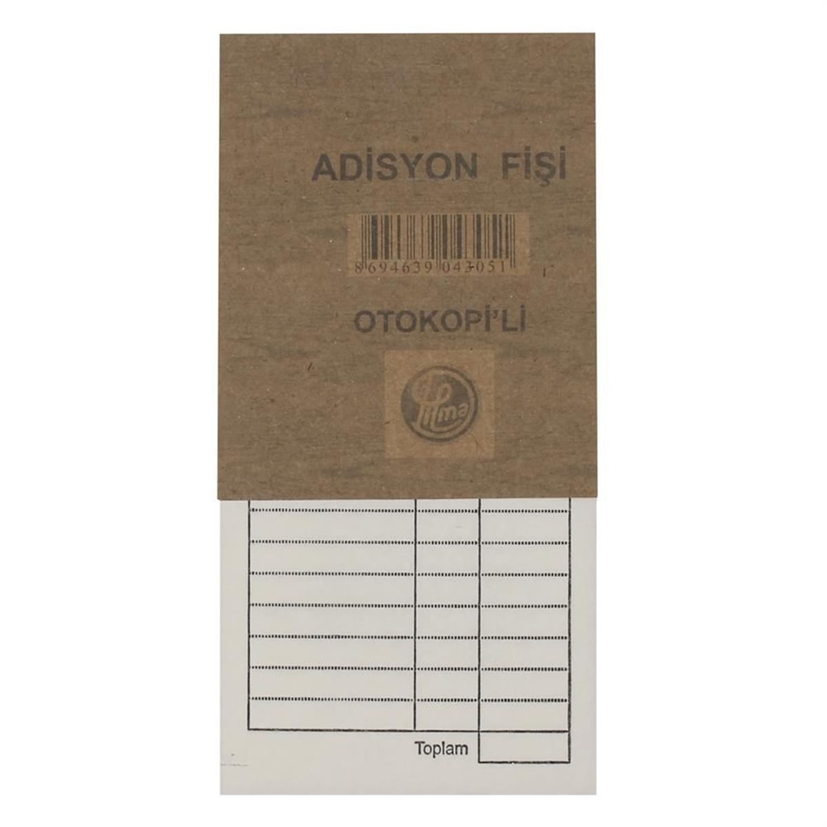 Dilman adisyon fişi otokopili 43051