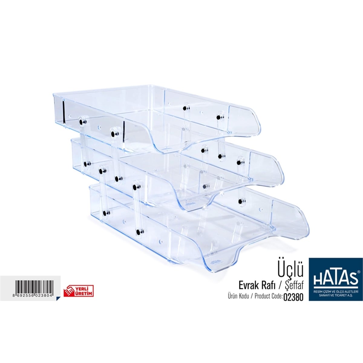 Hatas evrak rafı üçlü 02380