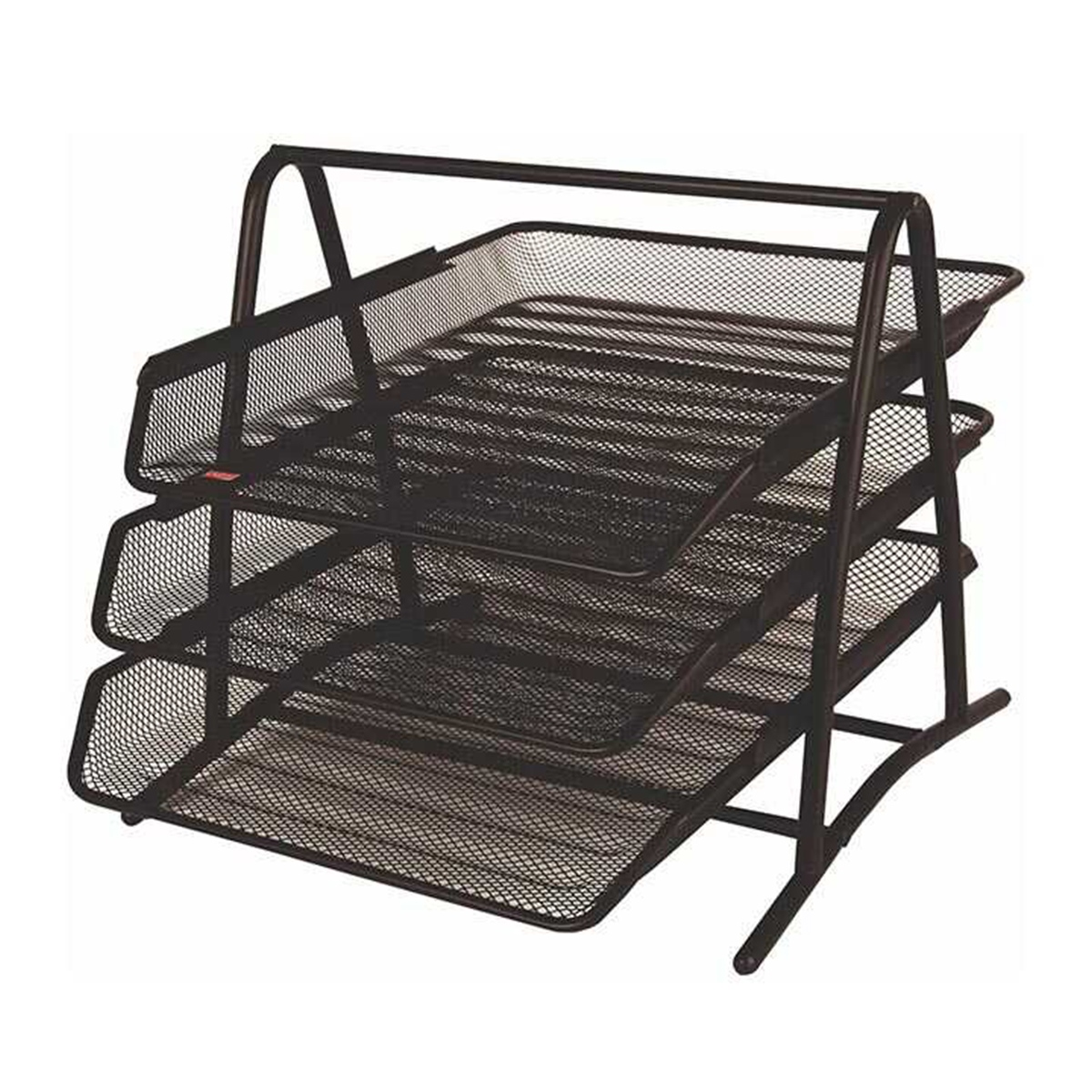 Cassa Evrak Rafı - 3 Raflı - Siyah Renk Metal 8933