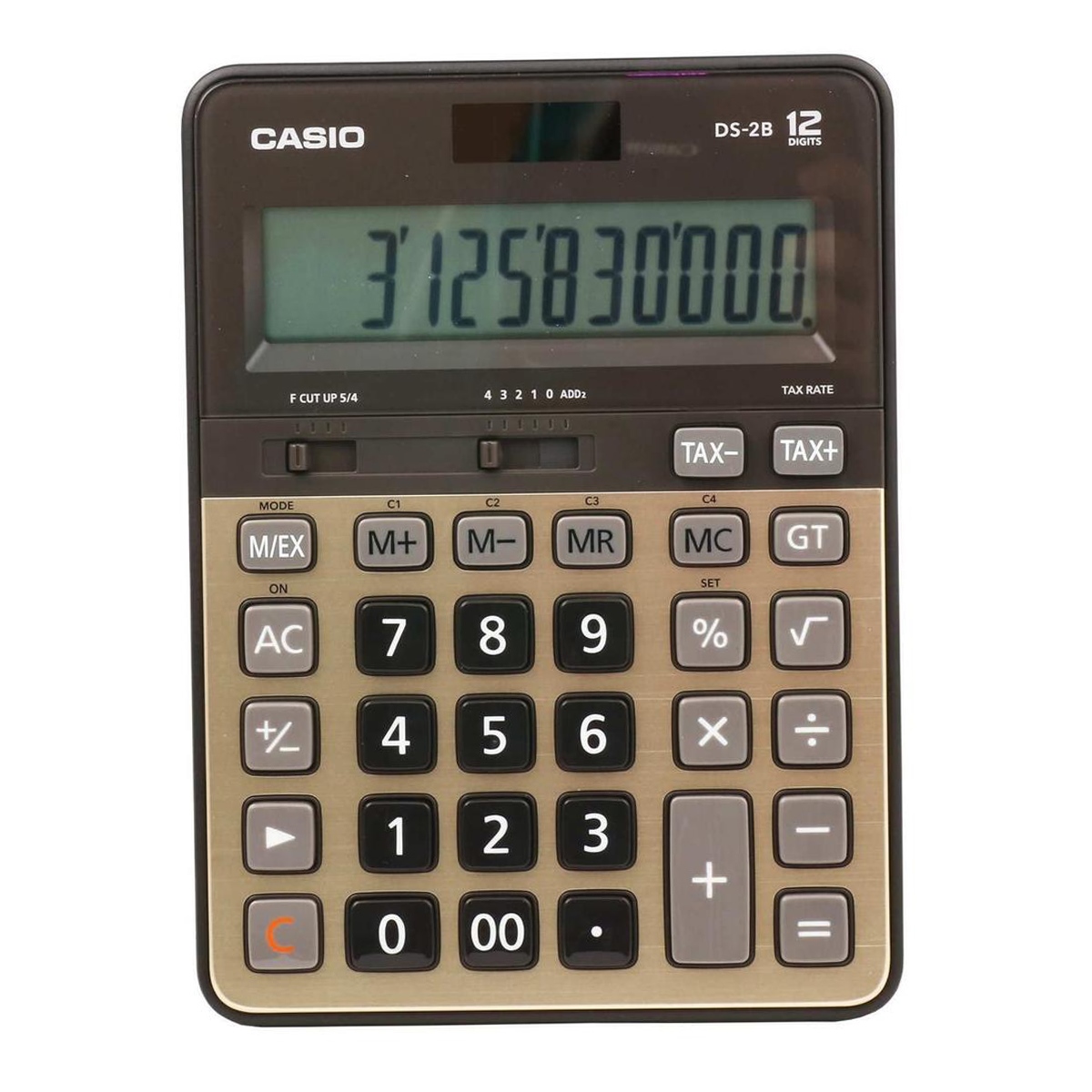 Casio Hesap Makinesi 12 Haneli Gold Renk Masaüstü Tipi DS-2B-GD